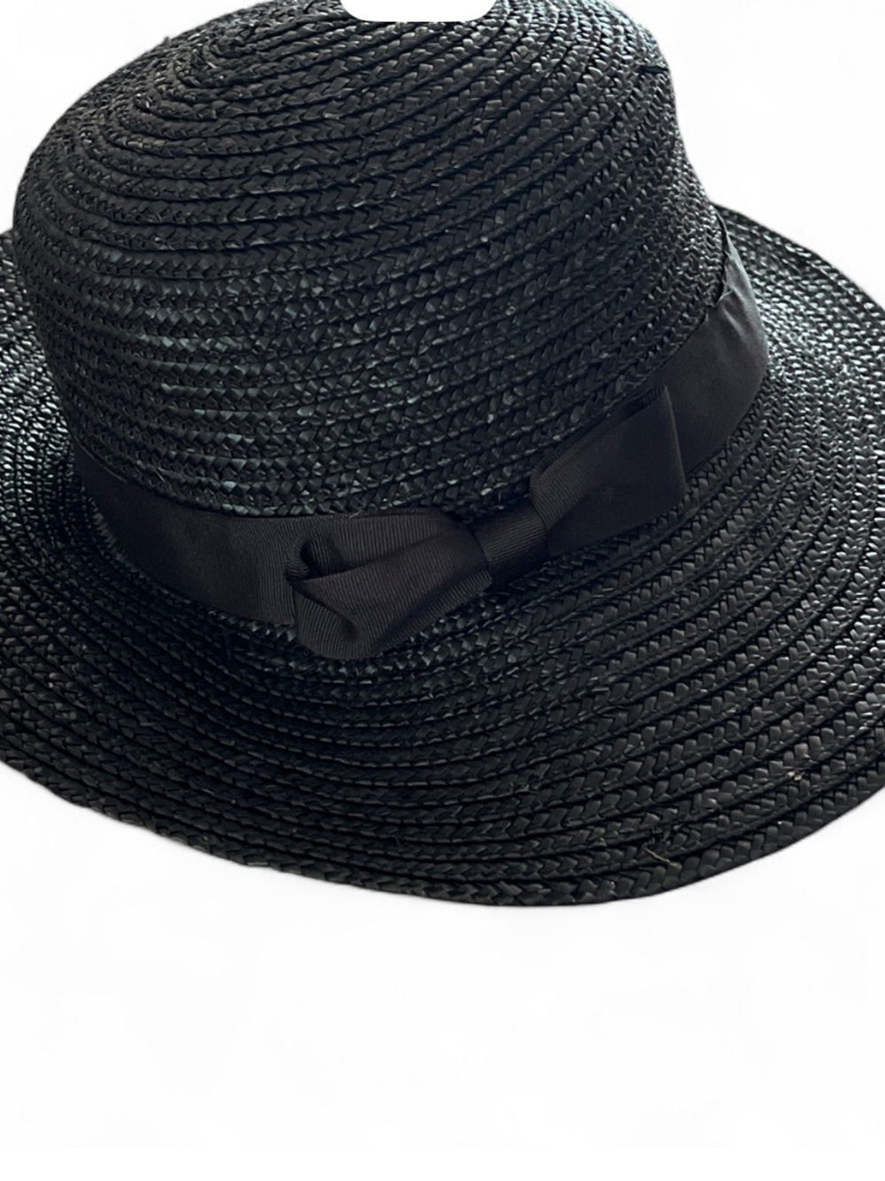 Lack of Color The Spencer Boater Black Wide Brim Hat